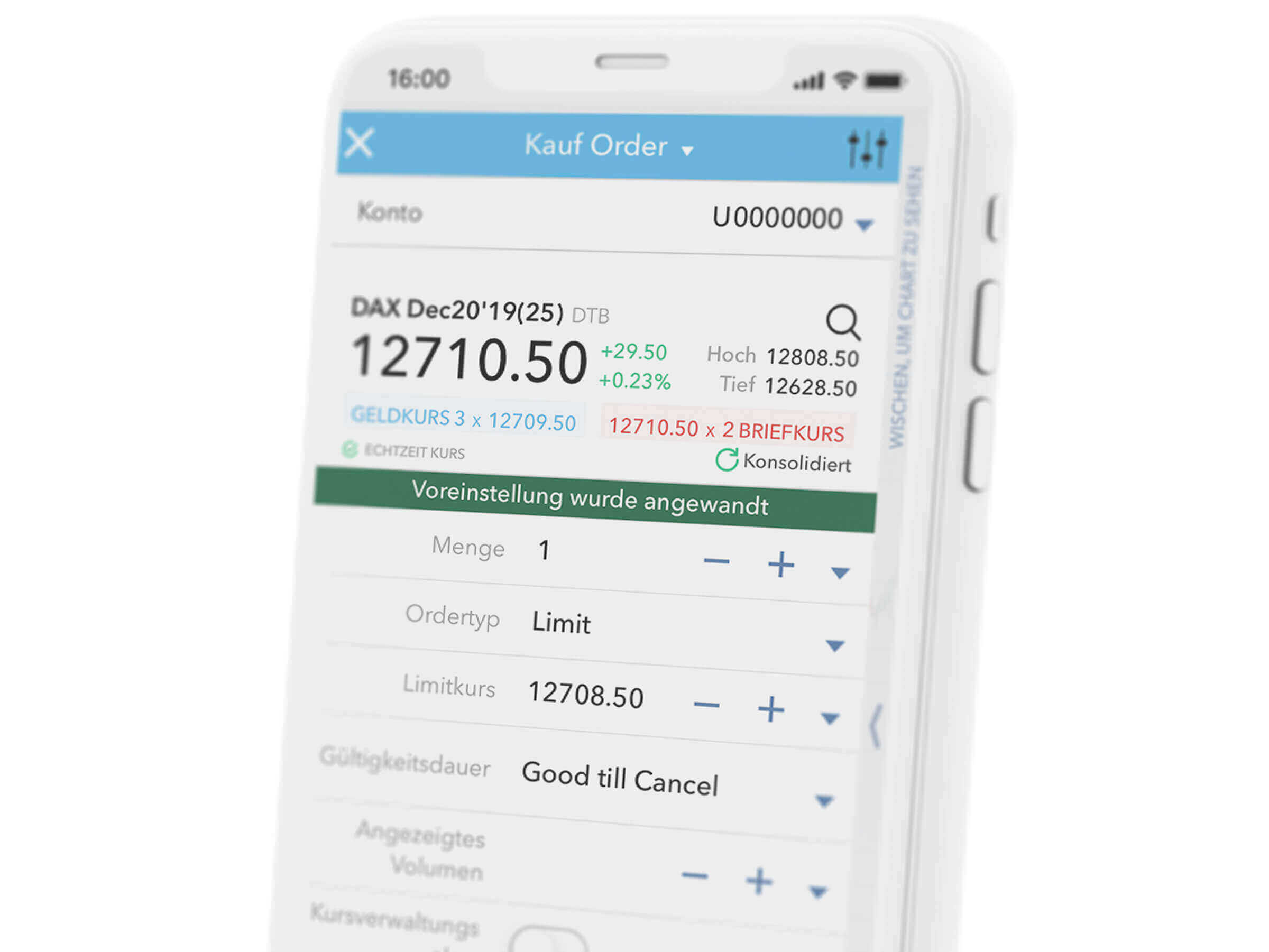 Handeln Sie Futures mobil mit der LYNX Trading App