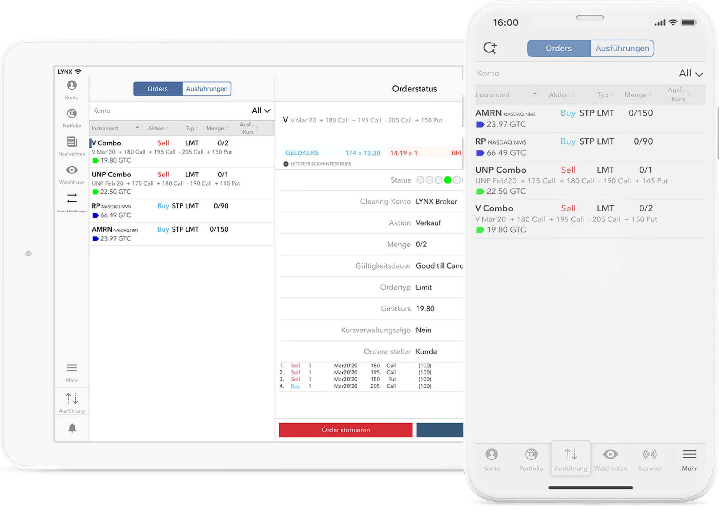Schnell & einfach mobil den Orderstatus checken mit den LYNX Trading Apps Schnell & einfach mobil den Orderstatus checken mit den LYNX Trading Apps