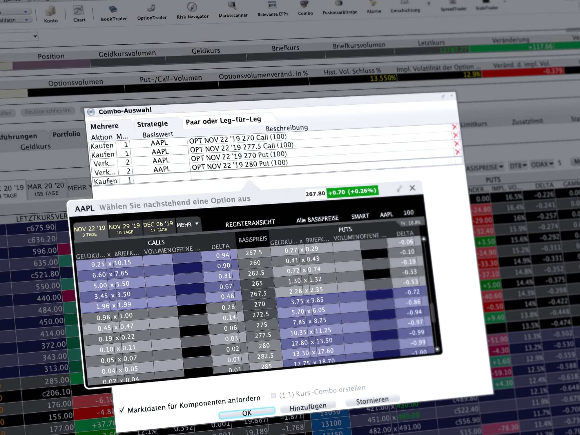 ComboTrader: Individuelle Kombinationen festlegen