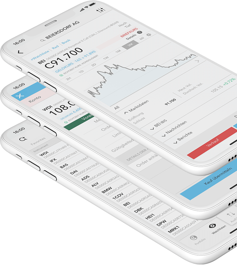 Mobile Zertifikate Trading App von LYNX