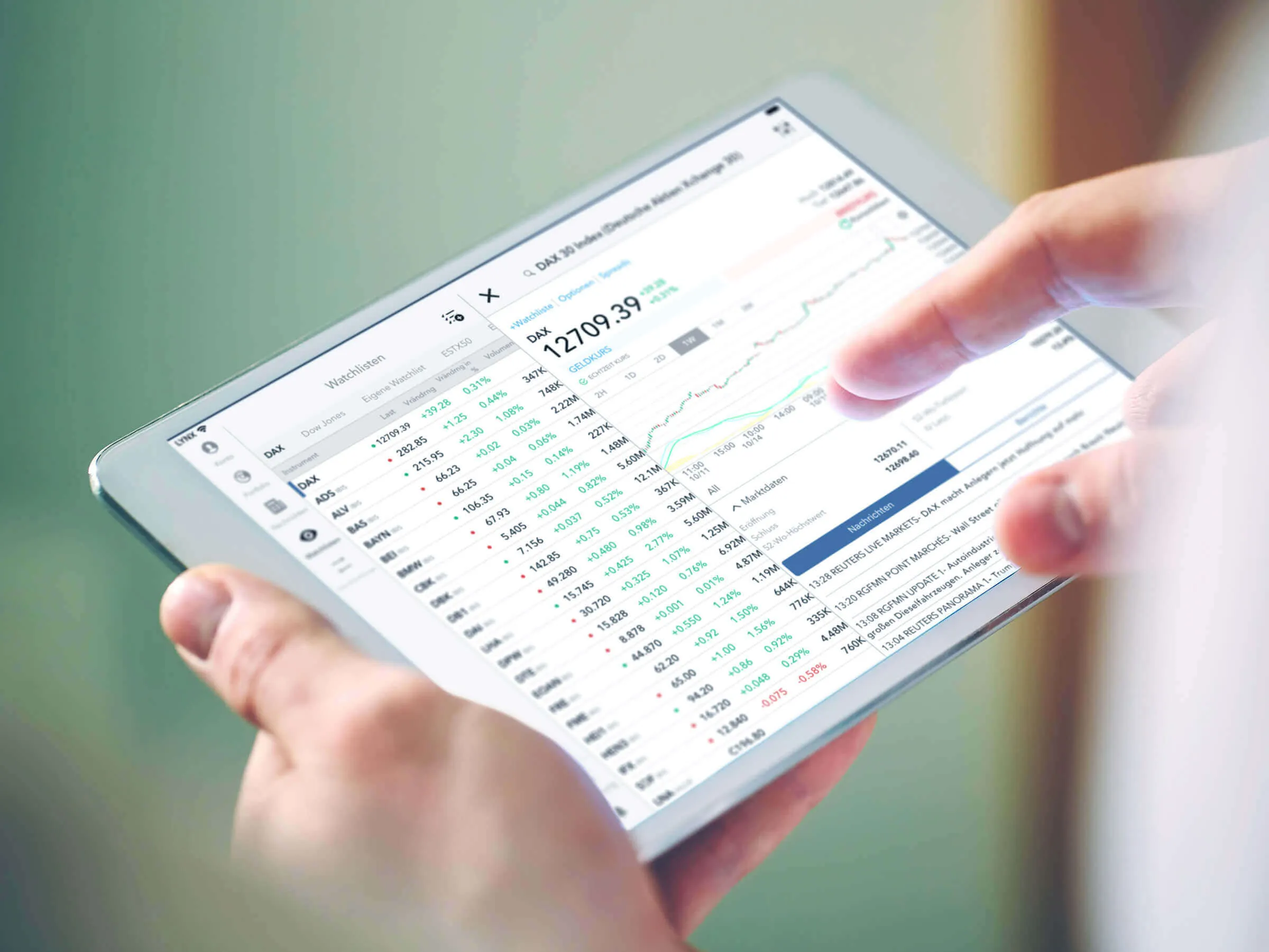 Einfach & bequem handeln mit der LYNX iPad App Einfach & bequem handeln mit der LYNX iPad App